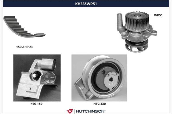 Hutchinson KH 335WP51 - Vodena pumpa sa kompletom zupčastog remena www.molydon.hr