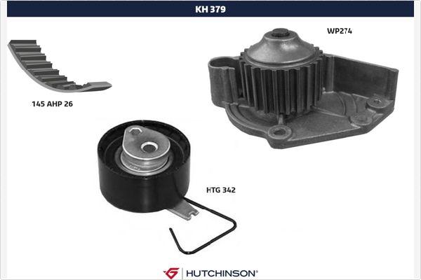 Hutchinson KH 379WP274 - Vodena pumpa sa kompletom zupčastog remena www.molydon.hr