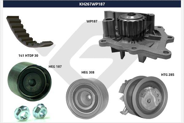 Hutchinson KH 267WP187 - Vodena pumpa sa kompletom zupčastog remena www.molydon.hr