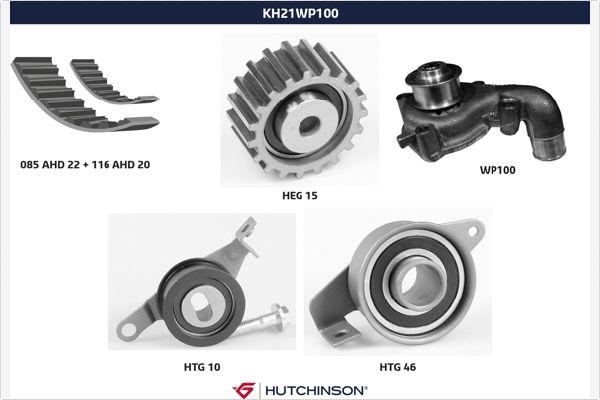 Hutchinson KH 21WP100 - Vodena pumpa sa kompletom zupčastog remena www.molydon.hr