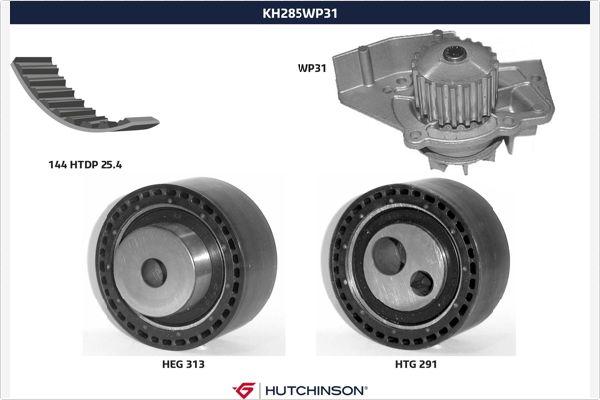 Hutchinson KH 285WP31 - Vodena pumpa sa kompletom zupčastog remena www.molydon.hr