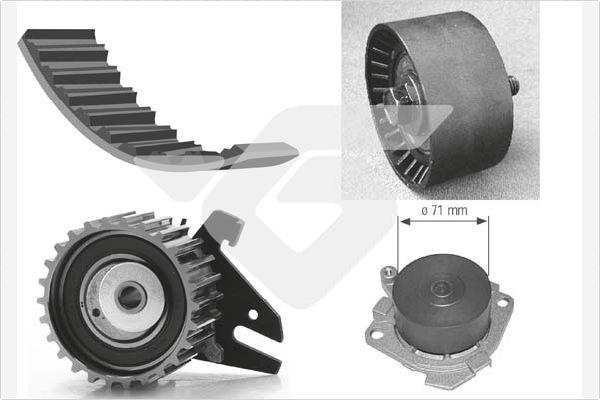 Hutchinson KH 273WP25 - Vodena pumpa sa kompletom zupčastog remena www.molydon.hr