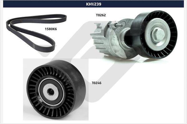 Hutchinson KHV 239 - Garnitura klinastog rebrastog remena www.molydon.hr