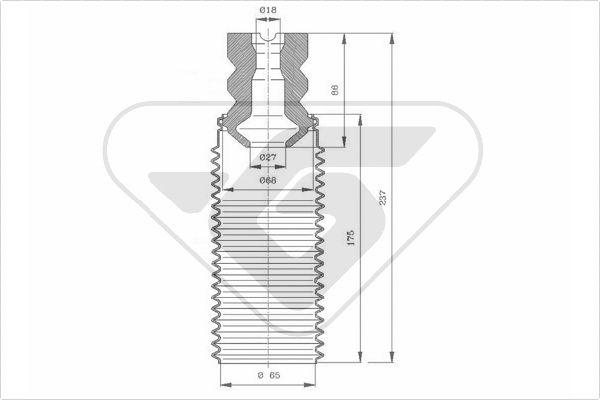 Hutchinson KP098 - Komplet za zaštitu od prasine, amortizer www.molydon.hr