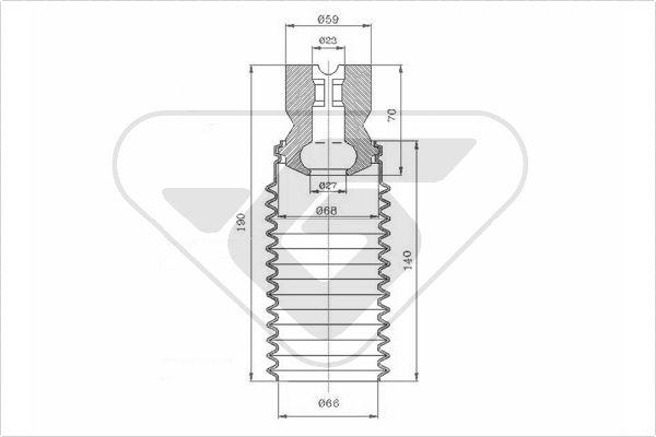 Hutchinson KP053 - Komplet za zaštitu od prasine, amortizer www.molydon.hr