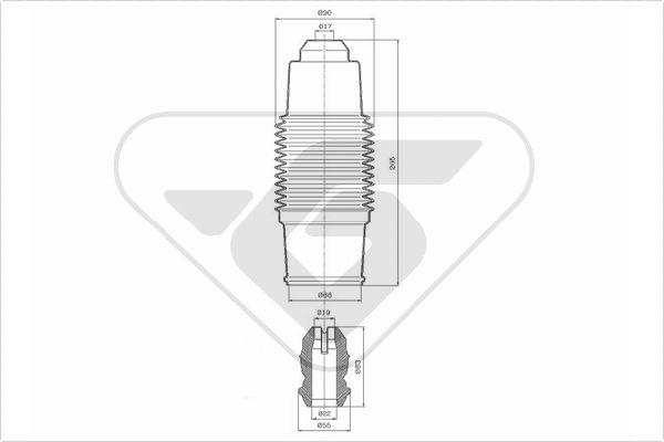 Hutchinson KP084 - Komplet za zaštitu od prasine, amortizer www.molydon.hr