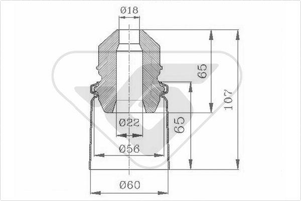 Hutchinson KP074 - Komplet za zaštitu od prasine, amortizer www.molydon.hr