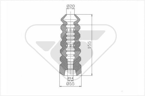 Hutchinson KP075 - Komplet za zaštitu od prasine, amortizer www.molydon.hr