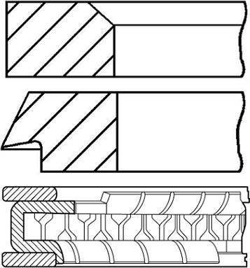 Hyundai 23040-2G200 - Komplet klipnih prstenova www.molydon.hr