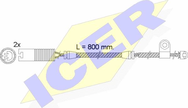 Icer 610499 E C - Signalni kontakt, trosenje kočione plocice www.molydon.hr