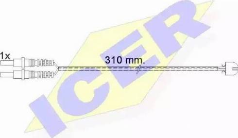 Icer 610496 C - Signalni kontakt, trosenje kočione plocice www.molydon.hr