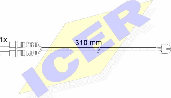 Icer 610496 E C - Signalni kontakt, trosenje kočione plocice www.molydon.hr