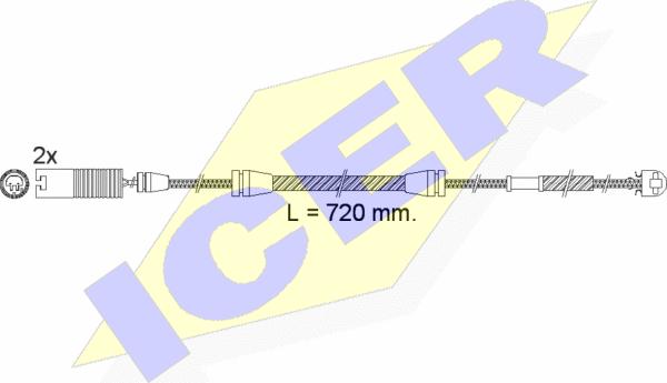 Icer 610498 E C - Signalni kontakt, trosenje kočione plocice www.molydon.hr