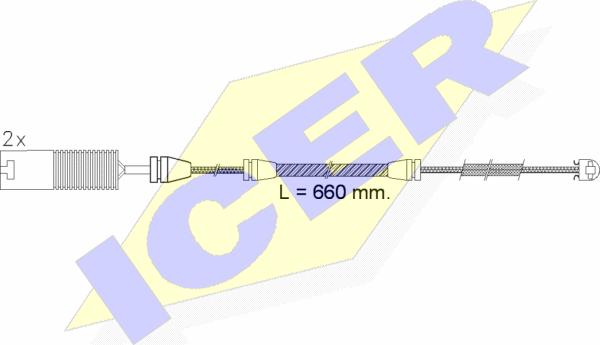 Icer 610497 E C - Signalni kontakt, trosenje kočione plocice www.molydon.hr