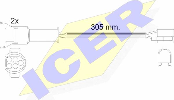 Icer 610449 E C - Signalni kontakt, trosenje kočione plocice www.molydon.hr