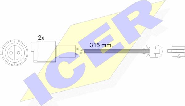 Icer 610440 E C - Signalni kontakt, trosenje kočione plocice www.molydon.hr