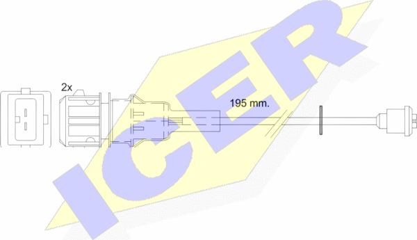 Icer 610443 E C - Signalni kontakt, trosenje kočione plocice www.molydon.hr