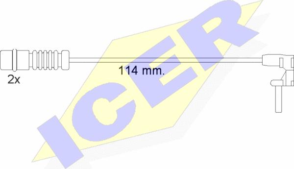 Icer 610454 E C - Signalni kontakt, trosenje kočione plocice www.molydon.hr