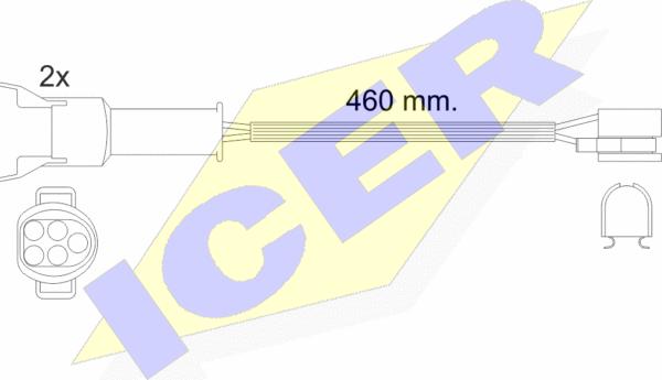 Icer 610456 E C - Signalni kontakt, trosenje kočione plocice www.molydon.hr