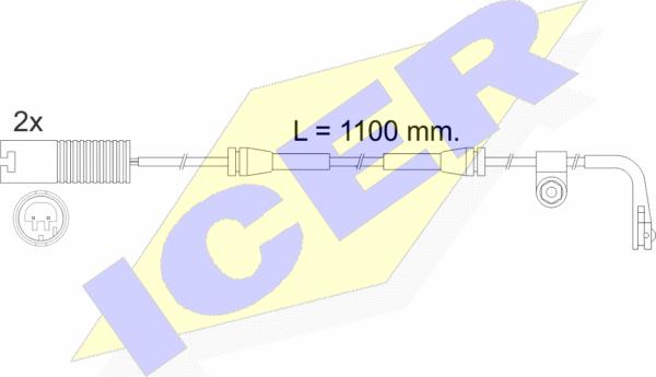 Icer 610457 E C - Signalni kontakt, trosenje kočione plocice www.molydon.hr