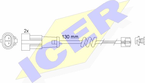 Icer 610469 E C - Signalni kontakt, trosenje kočione plocice www.molydon.hr