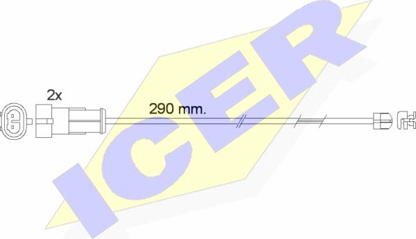 Icer 610468 E C - Signalni kontakt, trosenje kočione plocice www.molydon.hr