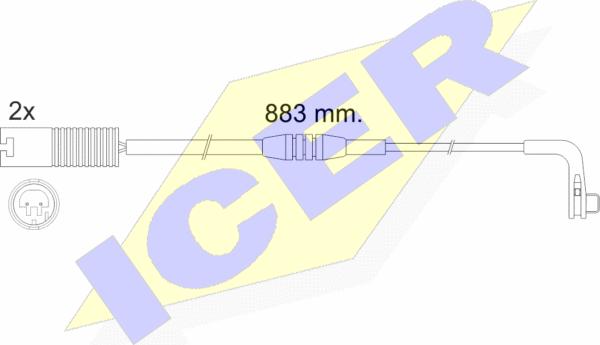 Icer 610480 E C - Signalni kontakt, trosenje kočione plocice www.molydon.hr