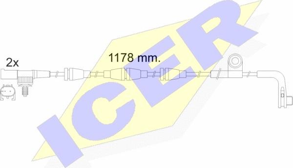 Icer 610481 E C - Signalni kontakt, trosenje kočione plocice www.molydon.hr