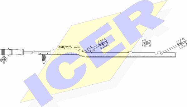 Icer 610434 E C - Signalni kontakt, trosenje kočione plocice www.molydon.hr