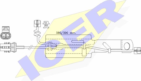 Icer 610433 E C - Signalni kontakt, trosenje kočione plocice www.molydon.hr