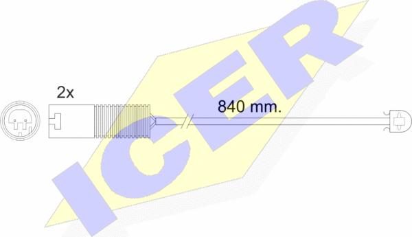 Icer 610426 E C - Signalni kontakt, trosenje kočione plocice www.molydon.hr