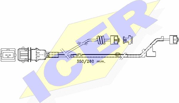 Icer 610423 E C - Signalni kontakt, trosenje kočione plocice www.molydon.hr