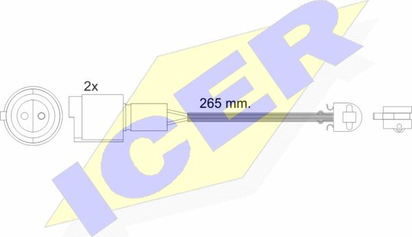 Icer 610427 E C - Signalni kontakt, trosenje kočione plocice www.molydon.hr