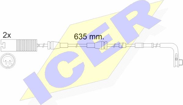 Icer 610474 E C - Signalni kontakt, trosenje kočione plocice www.molydon.hr