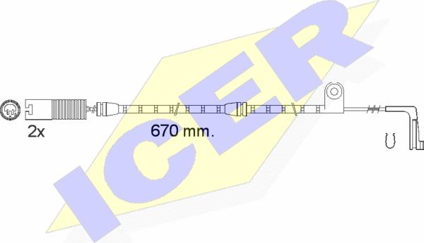 Icer 610478 E C - Signalni kontakt, trosenje kočione plocice www.molydon.hr