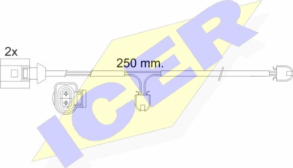 Icer 610477 E C - Signalni kontakt, trosenje kočione plocice www.molydon.hr