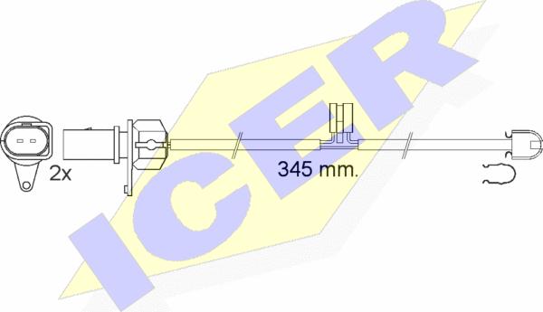 Icer 610544 E C - Signalni kontakt, trosenje kočione plocice www.molydon.hr