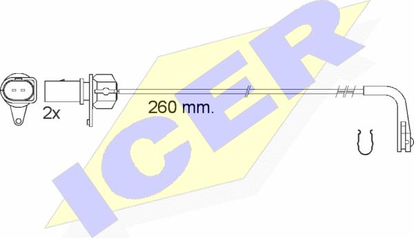 Icer 610545 E C - Signalni kontakt, trosenje kočione plocice www.molydon.hr