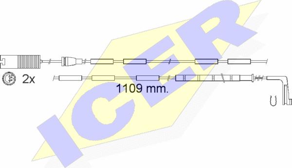 Icer 610542 E C - Signalni kontakt, trosenje kočione plocice www.molydon.hr