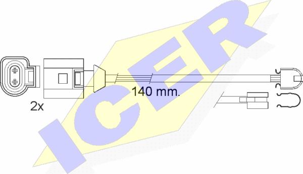 Icer 610547 E C - Signalni kontakt, trosenje kočione plocice www.molydon.hr