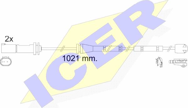 Icer 610554 E C - Signalni kontakt, trosenje kočione plocice www.molydon.hr