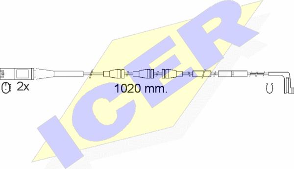 Icer 610555 E C - Signalni kontakt, trosenje kočione plocice www.molydon.hr