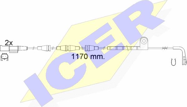 Icer 610550 E C - Signalni kontakt, trosenje kočione plocice www.molydon.hr