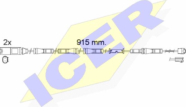 Icer 610557 E C - Signalni kontakt, trosenje kočione plocice www.molydon.hr