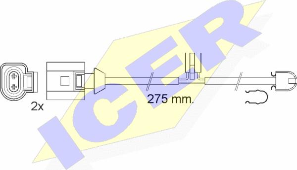 Icer 610565 E C - Signalni kontakt, trosenje kočione plocice www.molydon.hr