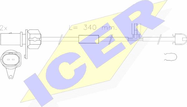 Icer 610566 E C - Signalni kontakt, trosenje kočione plocice www.molydon.hr