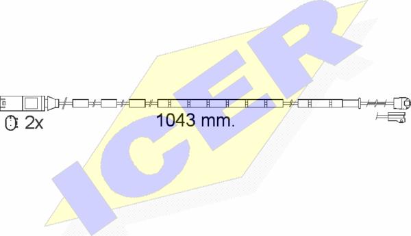 Icer 610560 E C - Signalni kontakt, trosenje kočione plocice www.molydon.hr