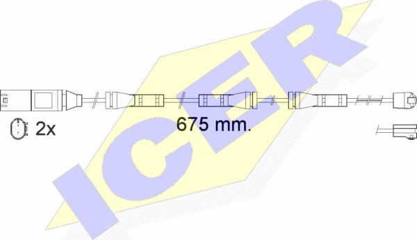 Icer 610561 E C - Signalni kontakt, trosenje kočione plocice www.molydon.hr