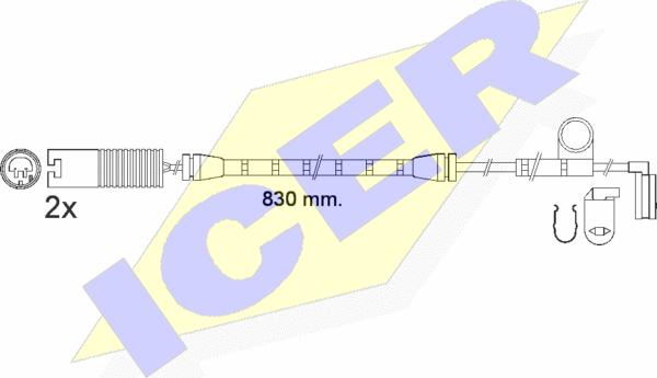 Icer 610563 E C - Signalni kontakt, trosenje kočione plocice www.molydon.hr