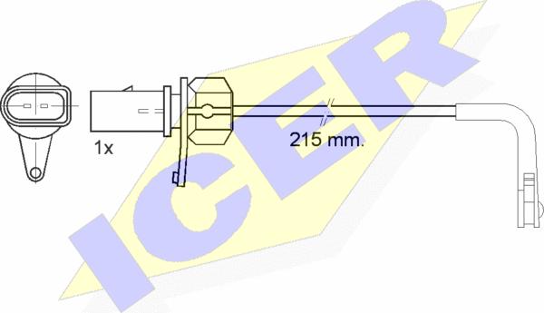 Icer 610508 E C - Signalni kontakt, trosenje kočione plocice www.molydon.hr